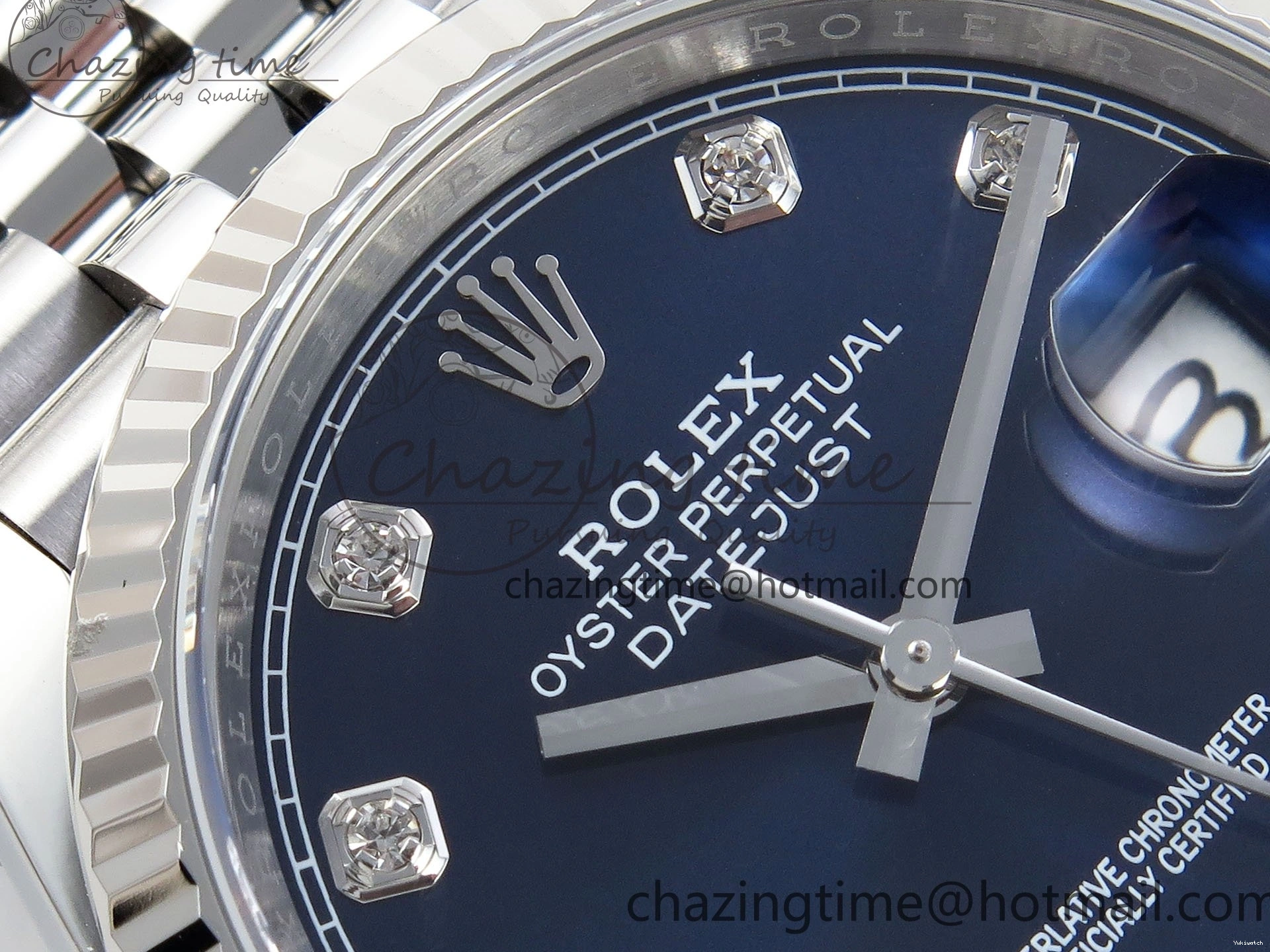 VR3235 Bracelet 126234 1:1 Jubilee Dial 36 904L Steel Edition SS Blue on DateJust APF Diamonds Best 0204